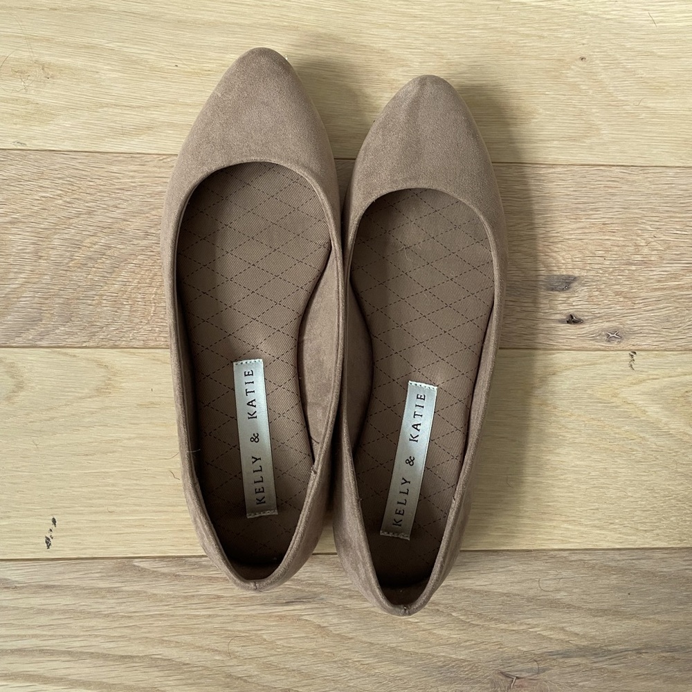Brown Suede Flats - Kelly & Katie